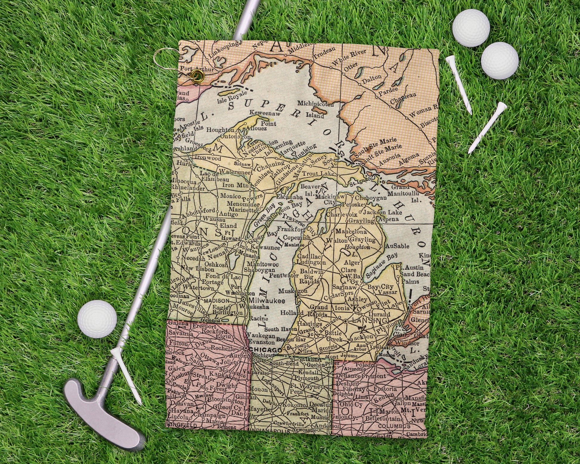 Michigan golf towel primary image