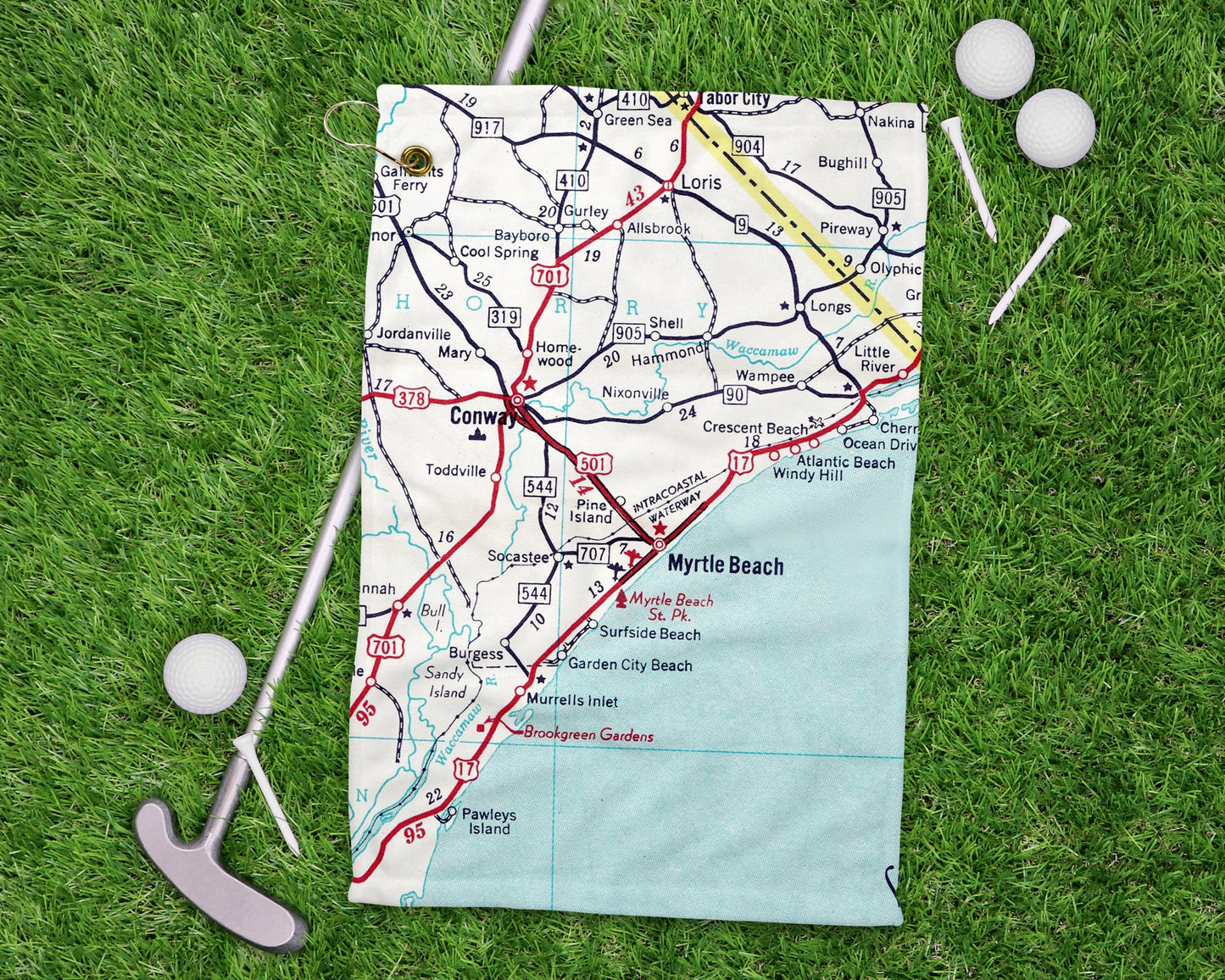 Myrtle Beach South Carolina golf towel primary image