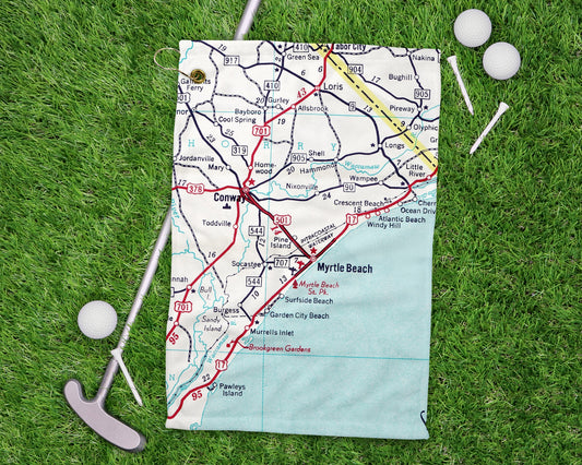Myrtle Beach South Carolina golf towel primary image