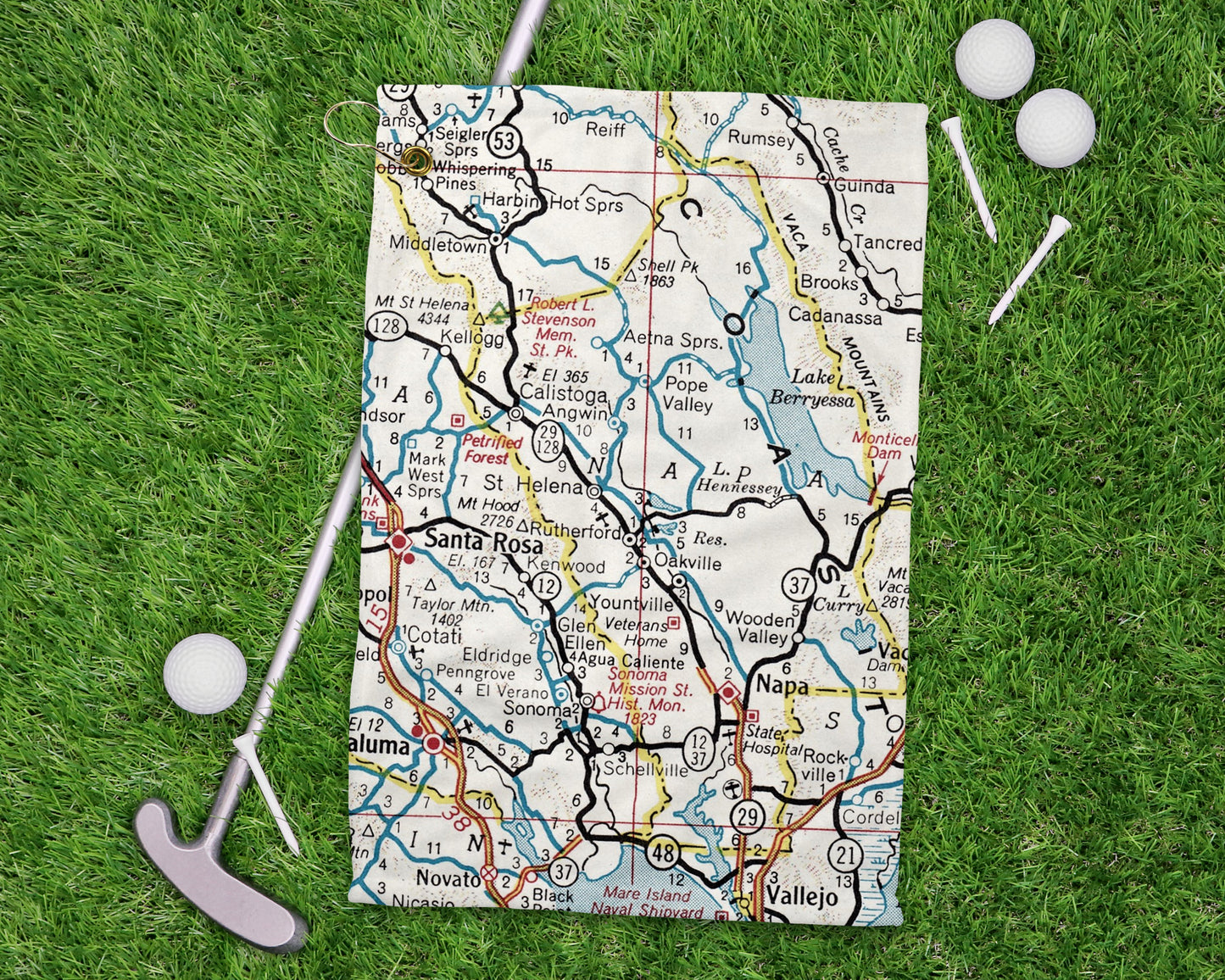 Napa Valley California golf towel primary image