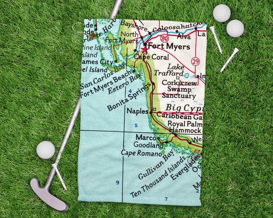 Naples Florida golf towel primary image