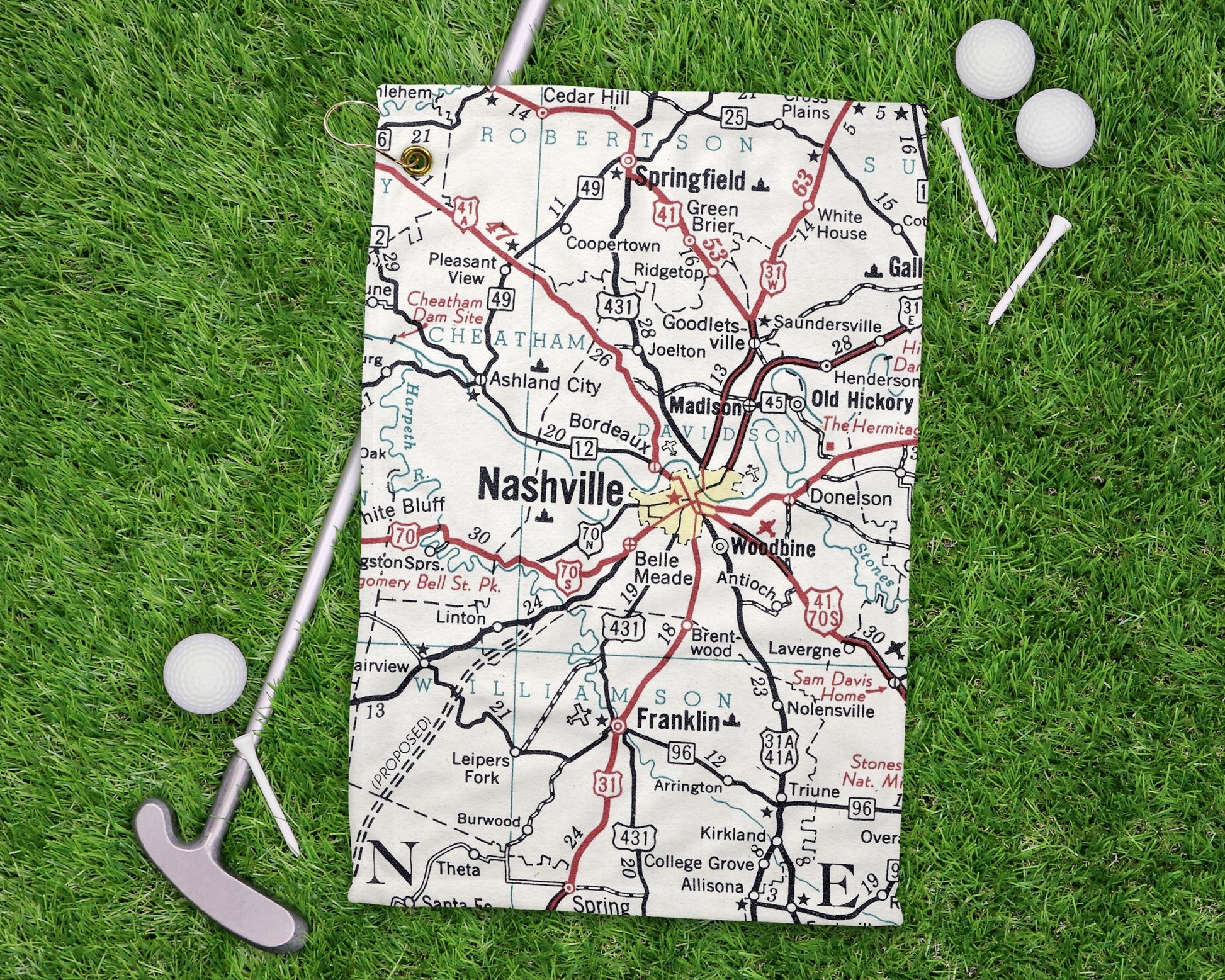 Nashville Tennessee golf towel primary image