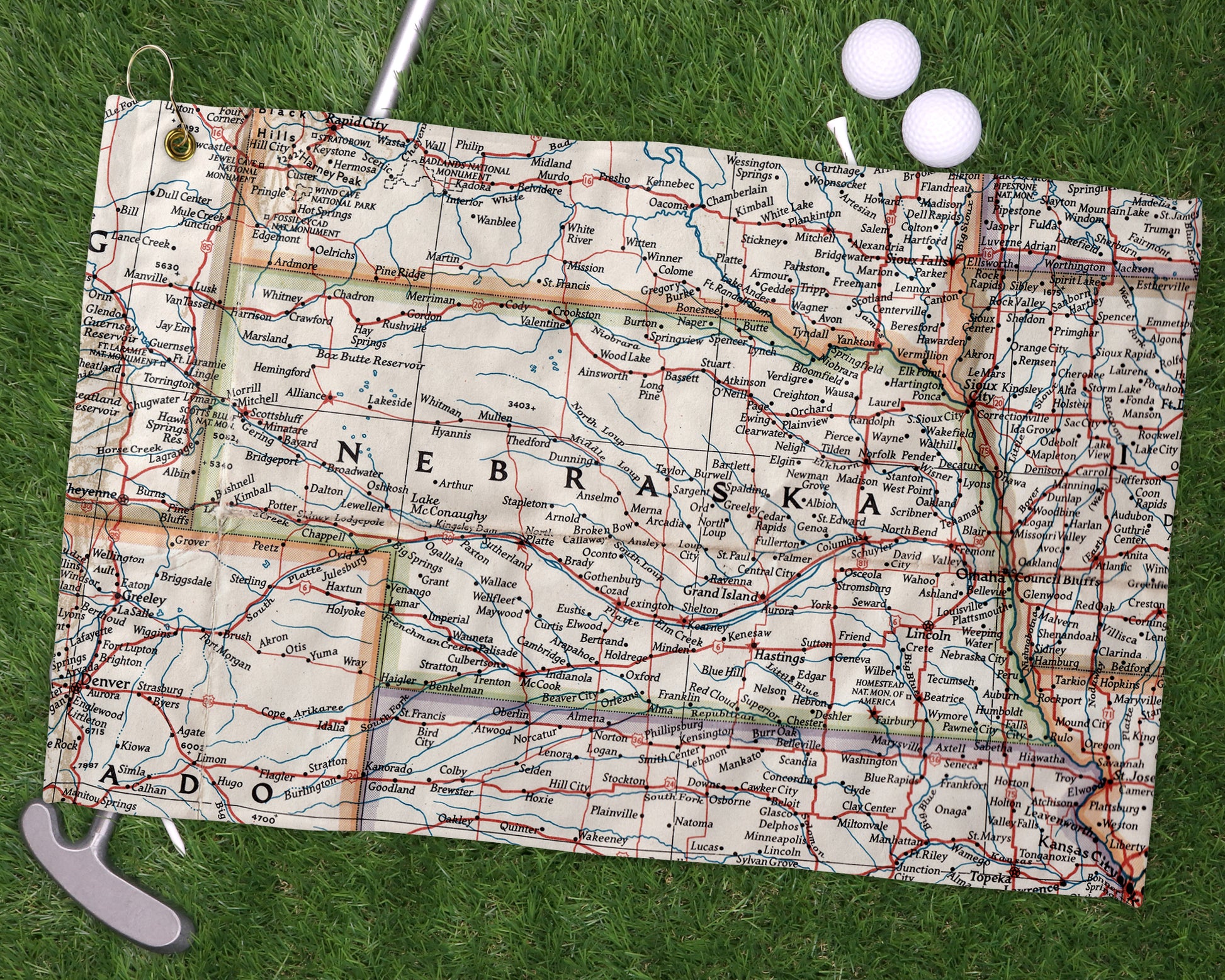 Nebraska golf towel primary image