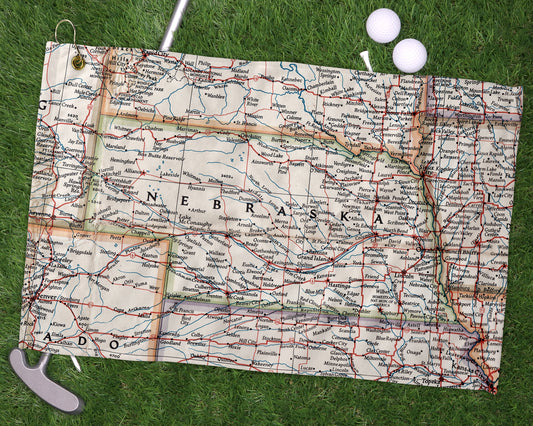 Nebraska golf towel primary image
