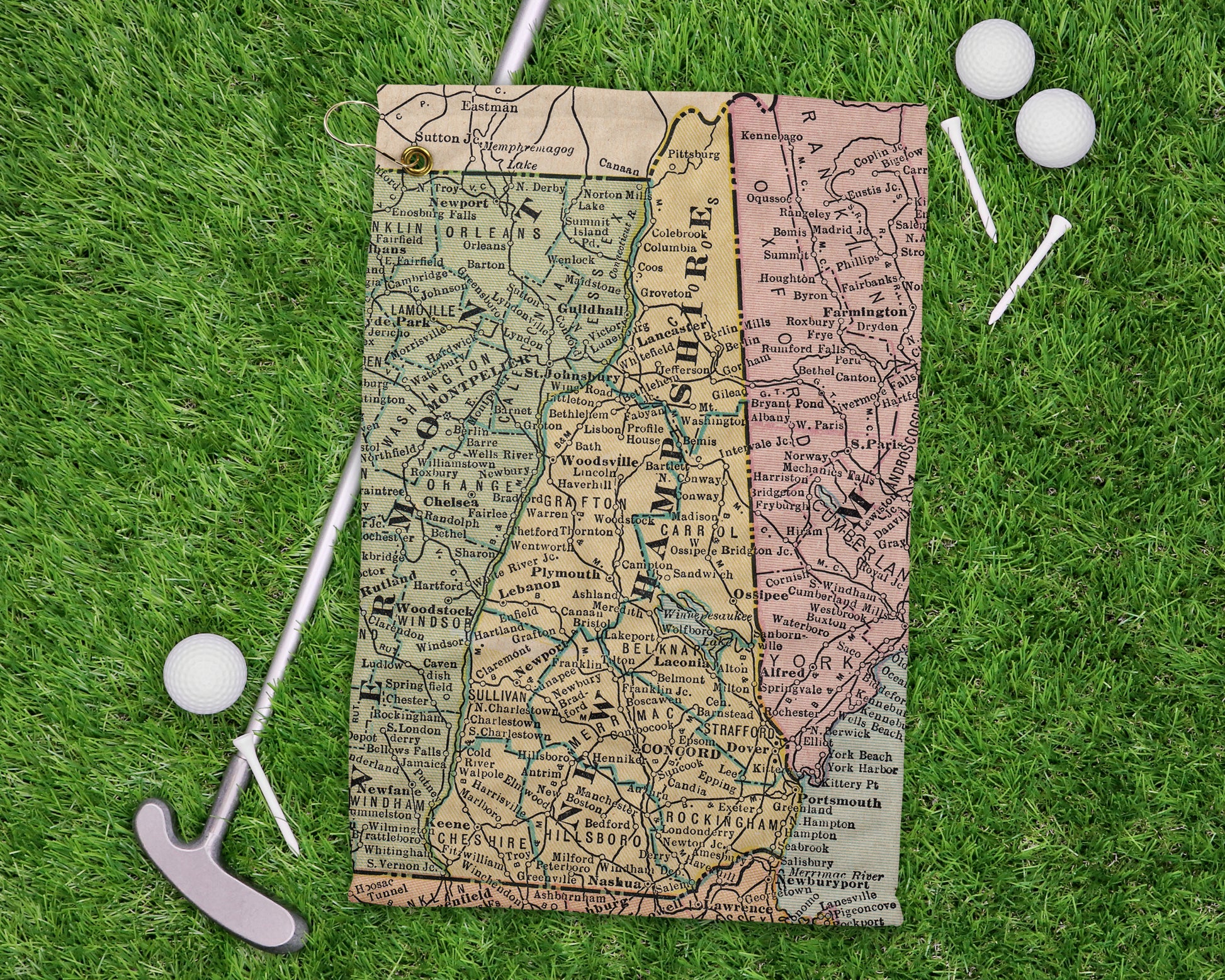 New Hampshire golf towel primary image
