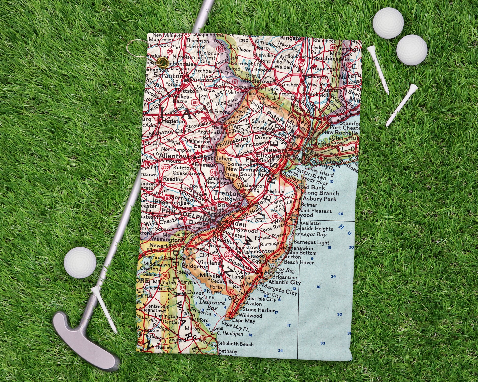 New Jersey golf towel primary image