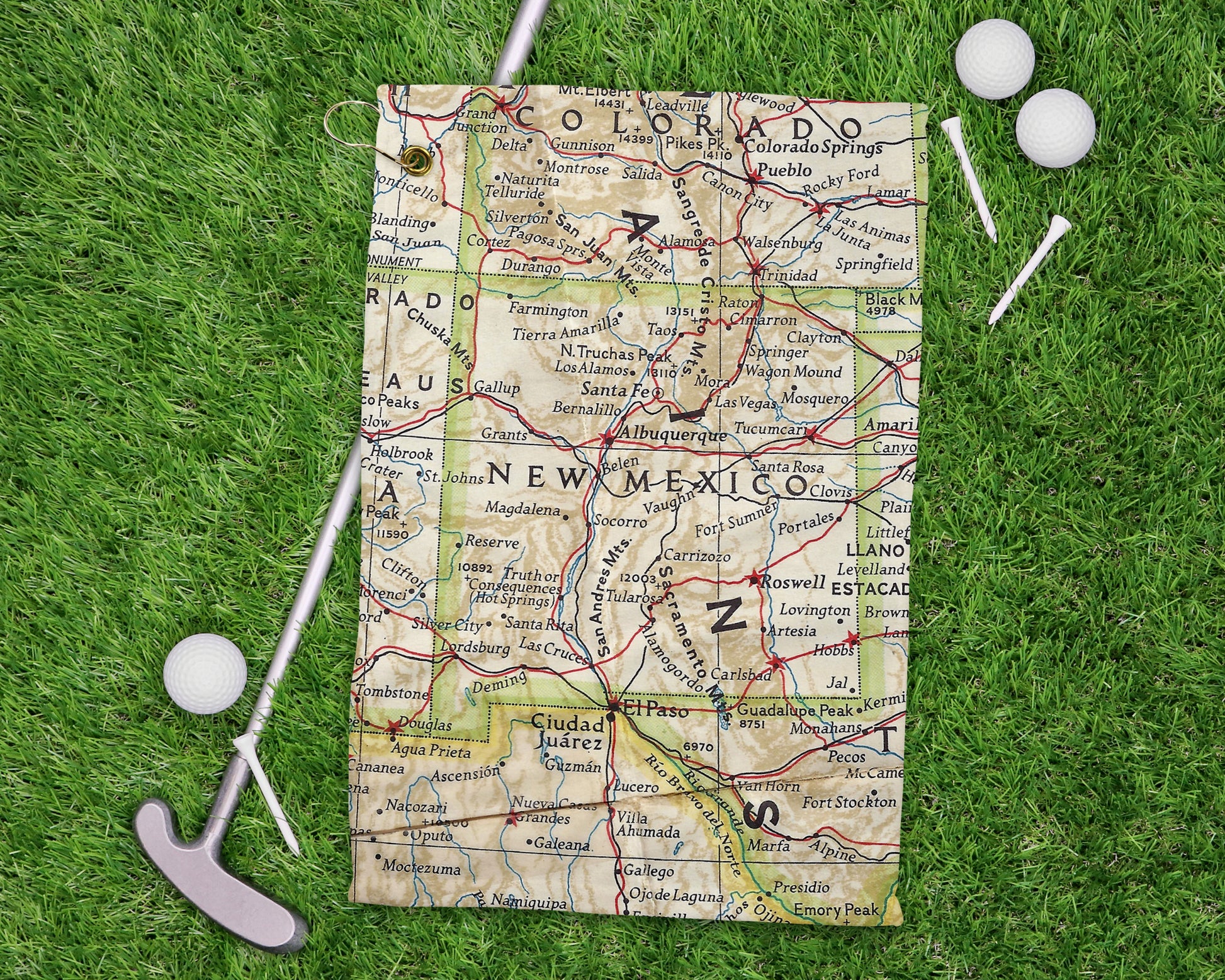 New Mexico golf towel primary image