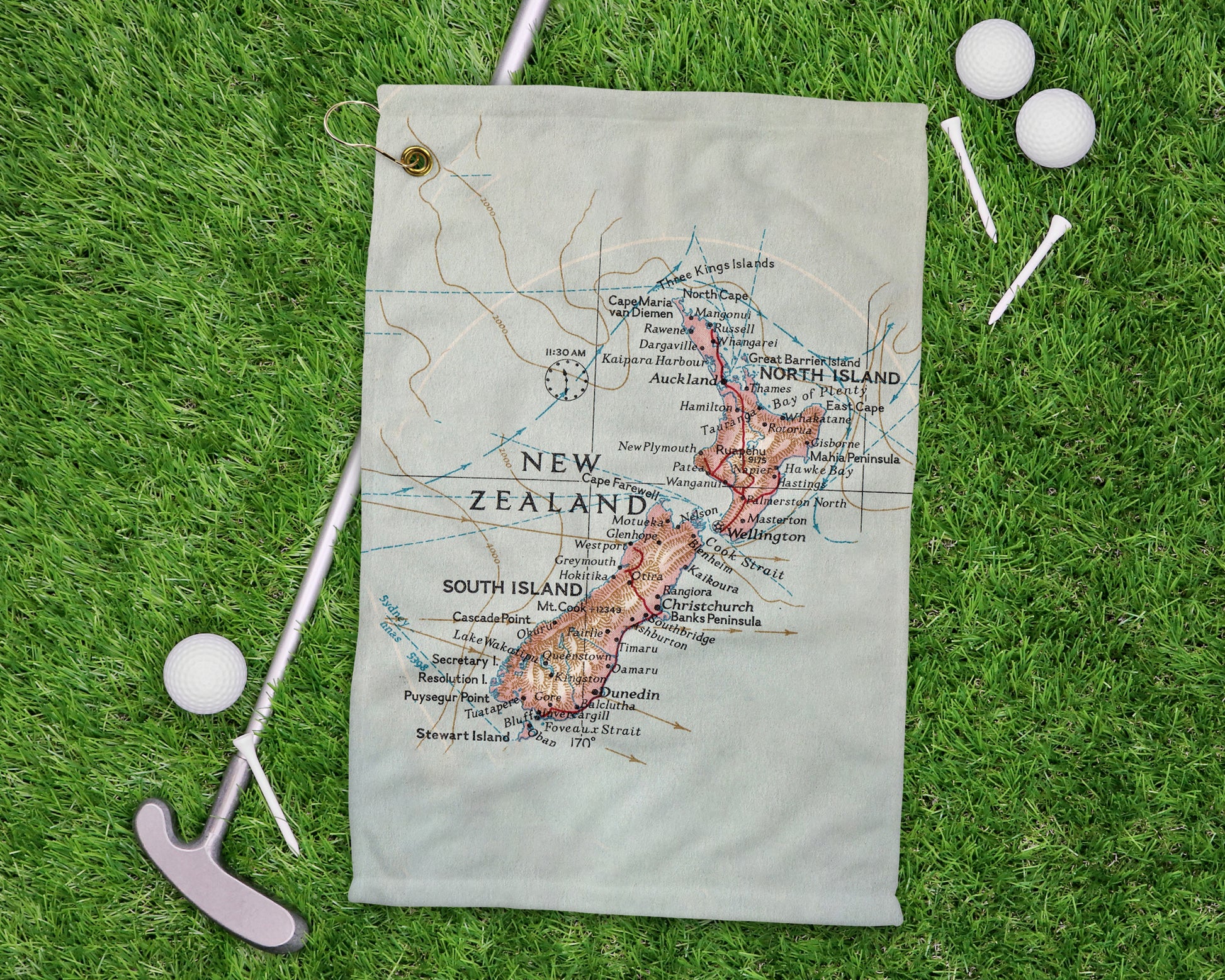 New Zealand golf towel primary image