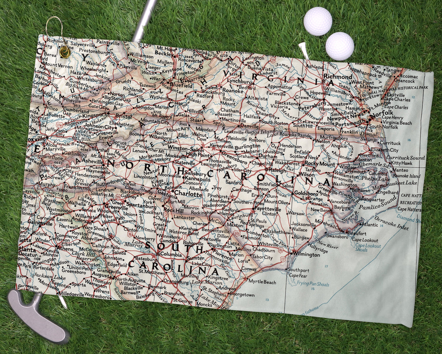 North Carolina golf towel primary image
