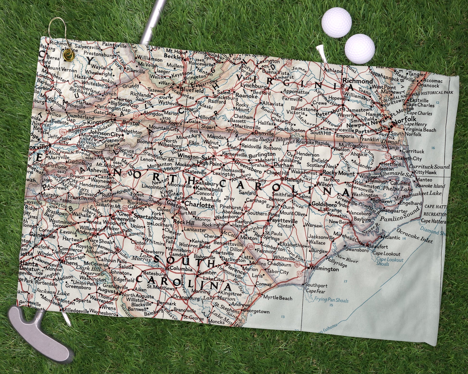 North Carolina golf towel primary image
