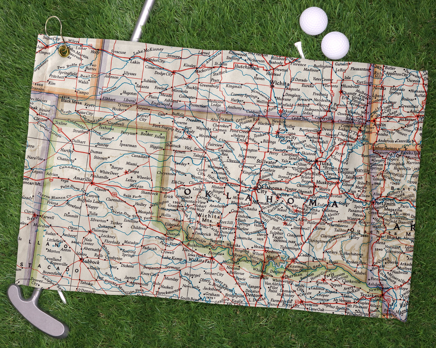 Oklahoma golf towel primary image