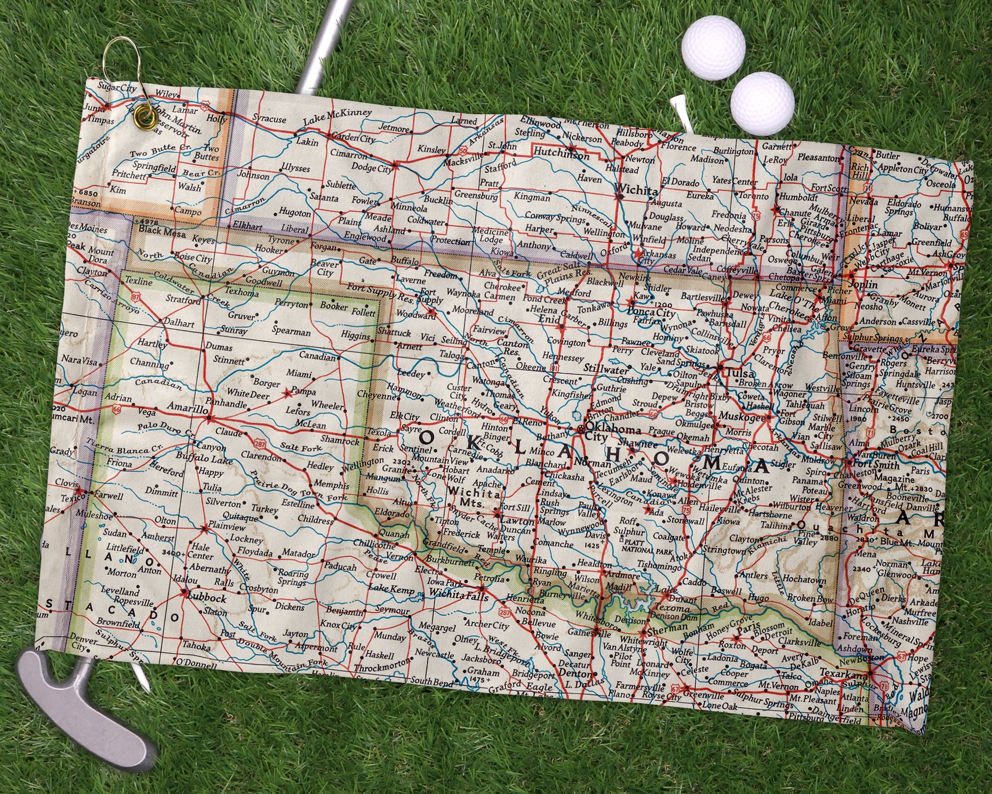 Oklahoma golf towel primary image