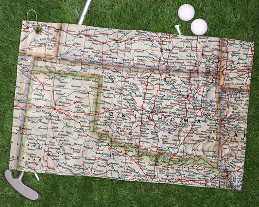 Oklahoma golf towel primary image