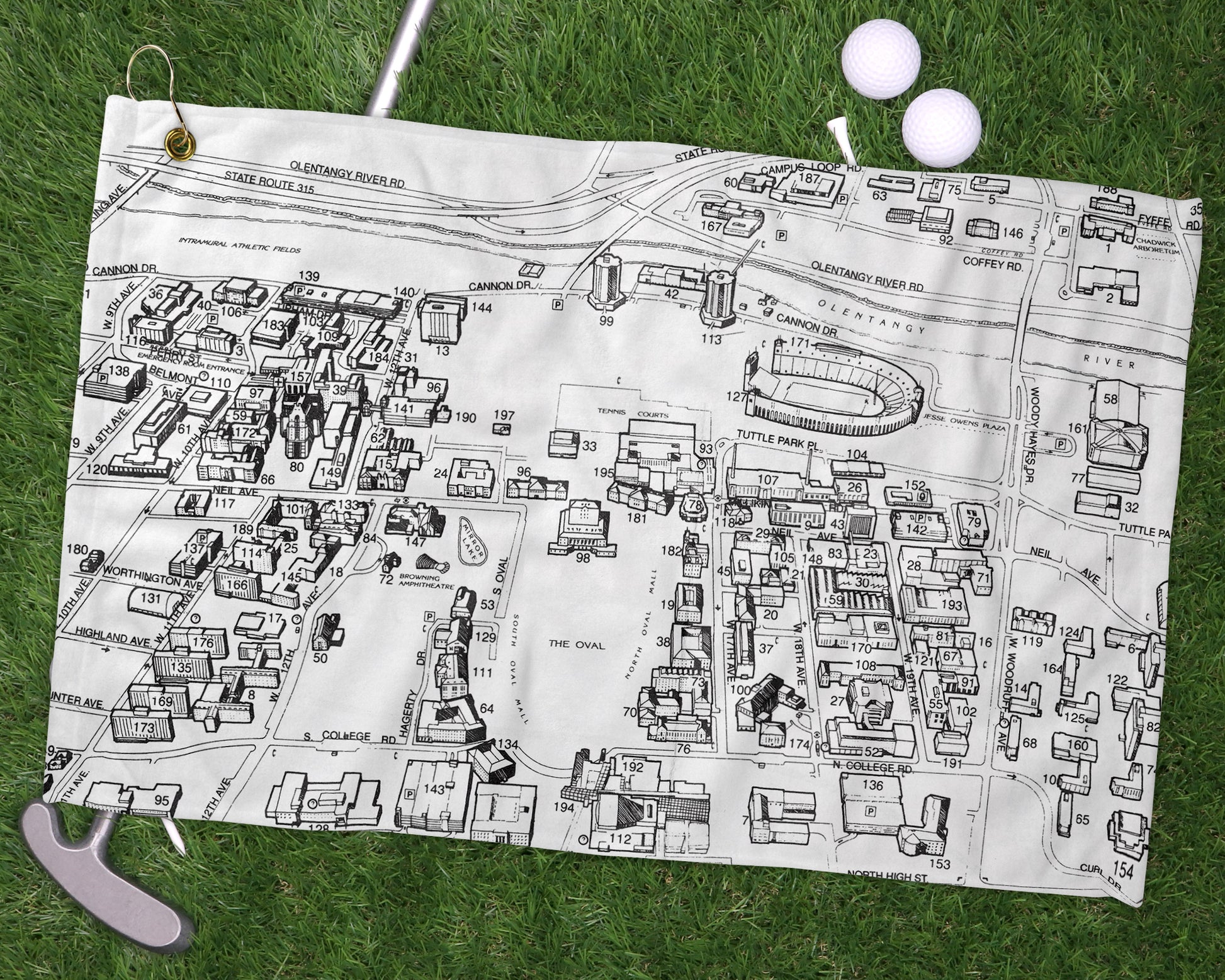 Ohio State University golf towel primary image