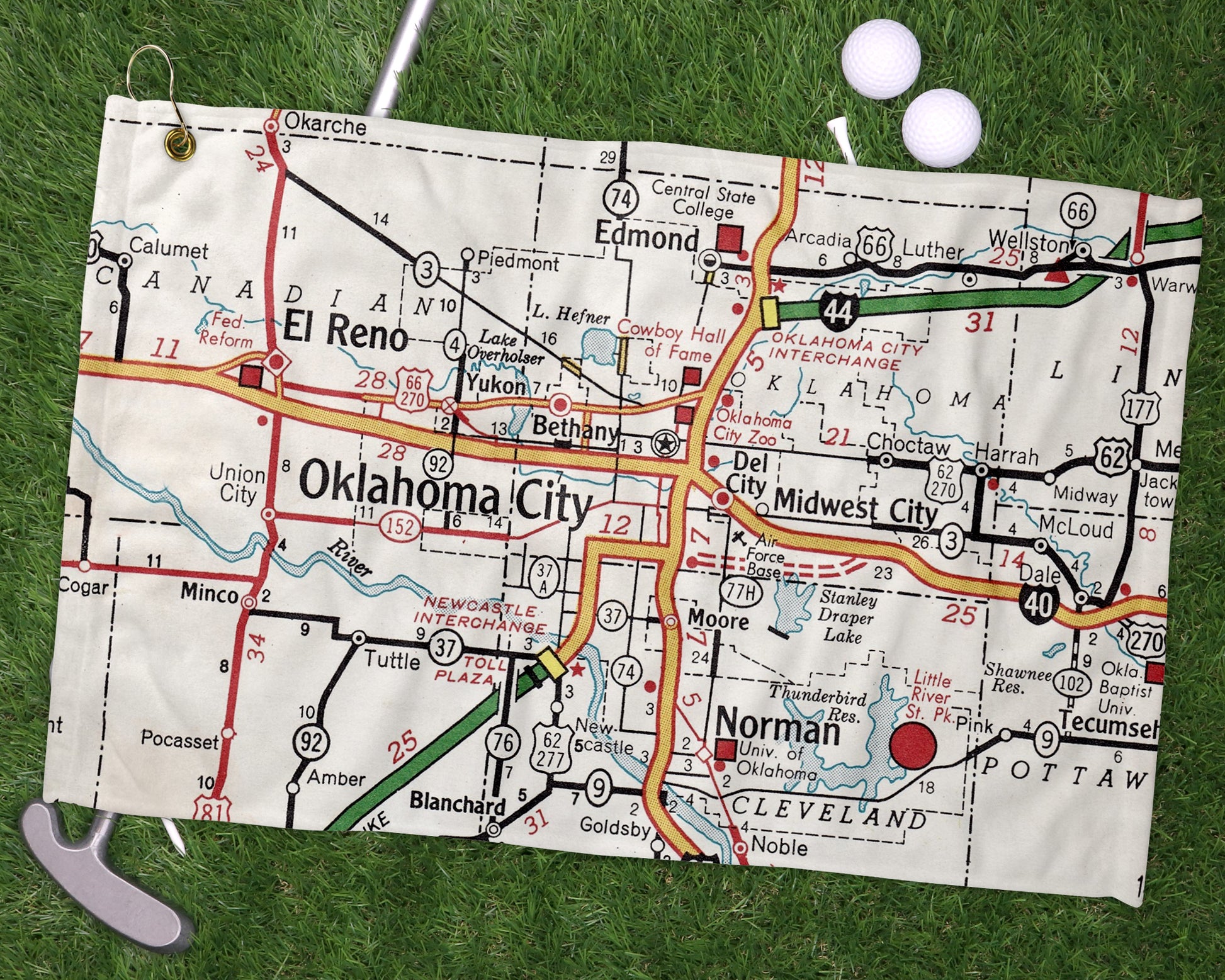 Oklahoma City golf towel primary image