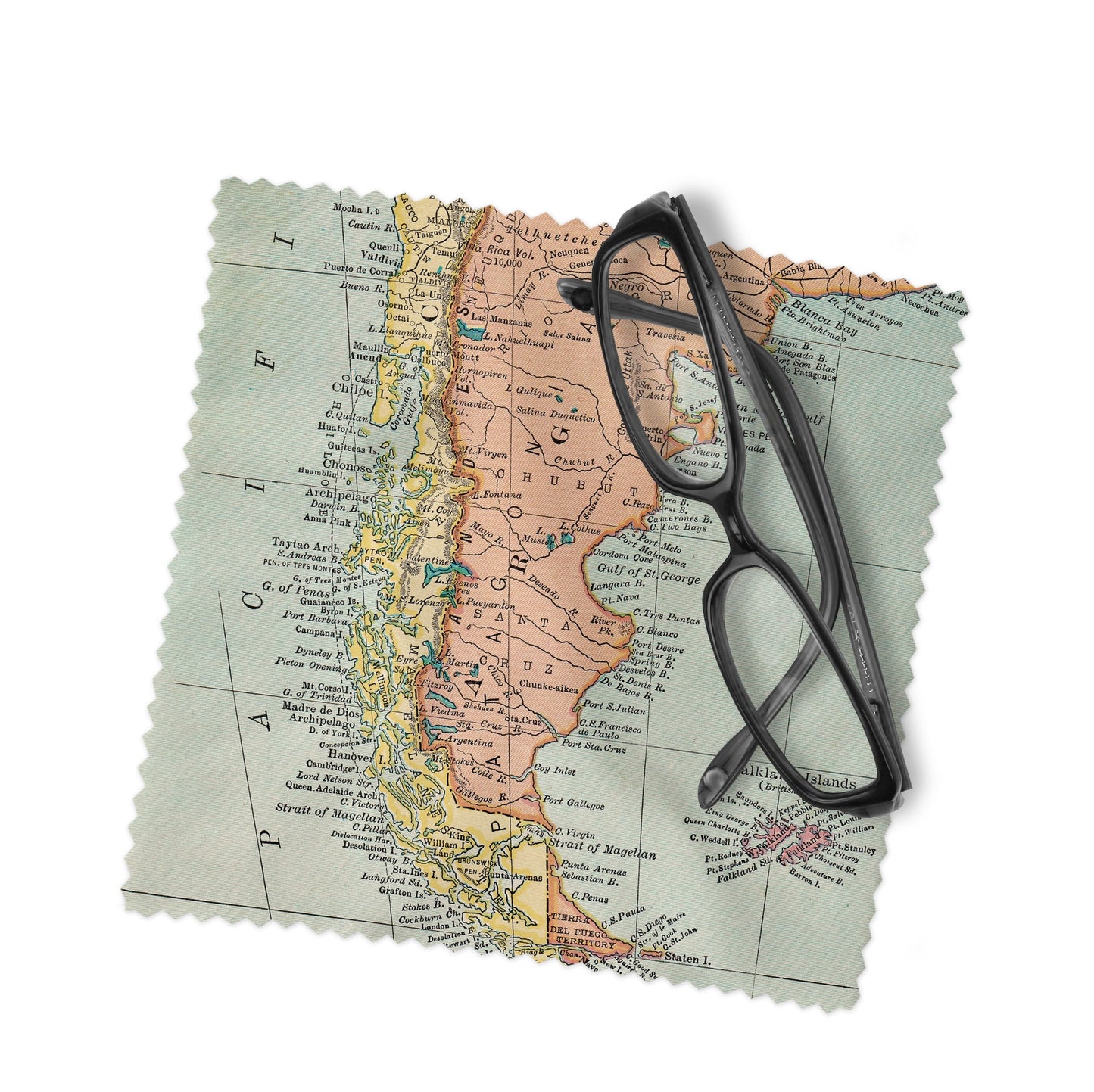 Patagonia Map Lens Cloth | Patagonia Microfiber Glasses Cleaner | Travel Gift