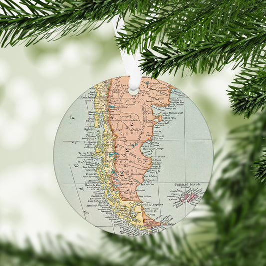 Patagonia Vintage Map Ornament