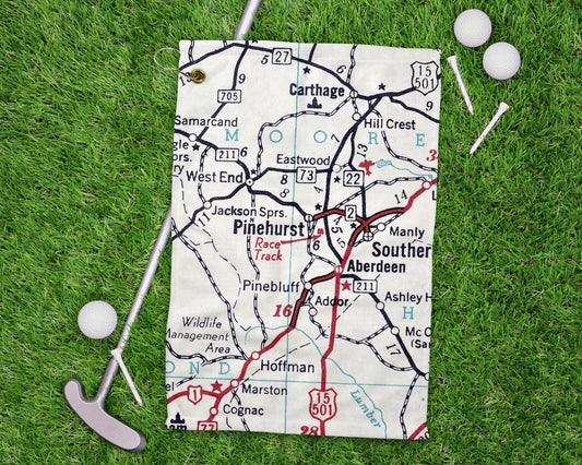 Pinehurst North Carolina golf towel primary image
