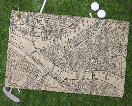 Pittsburgh Pennsylvania golf towel primary image