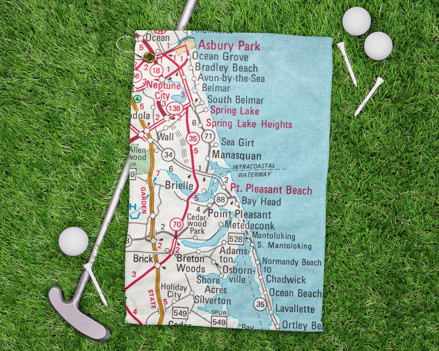 Point Pleasant Beach New Jersey golf towel primary image