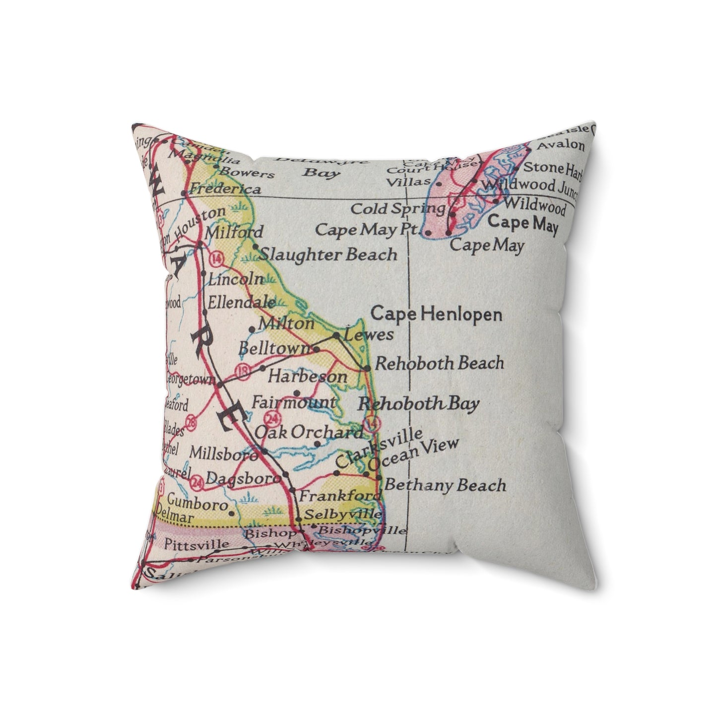 Rehoboth Beach Delaware pillow