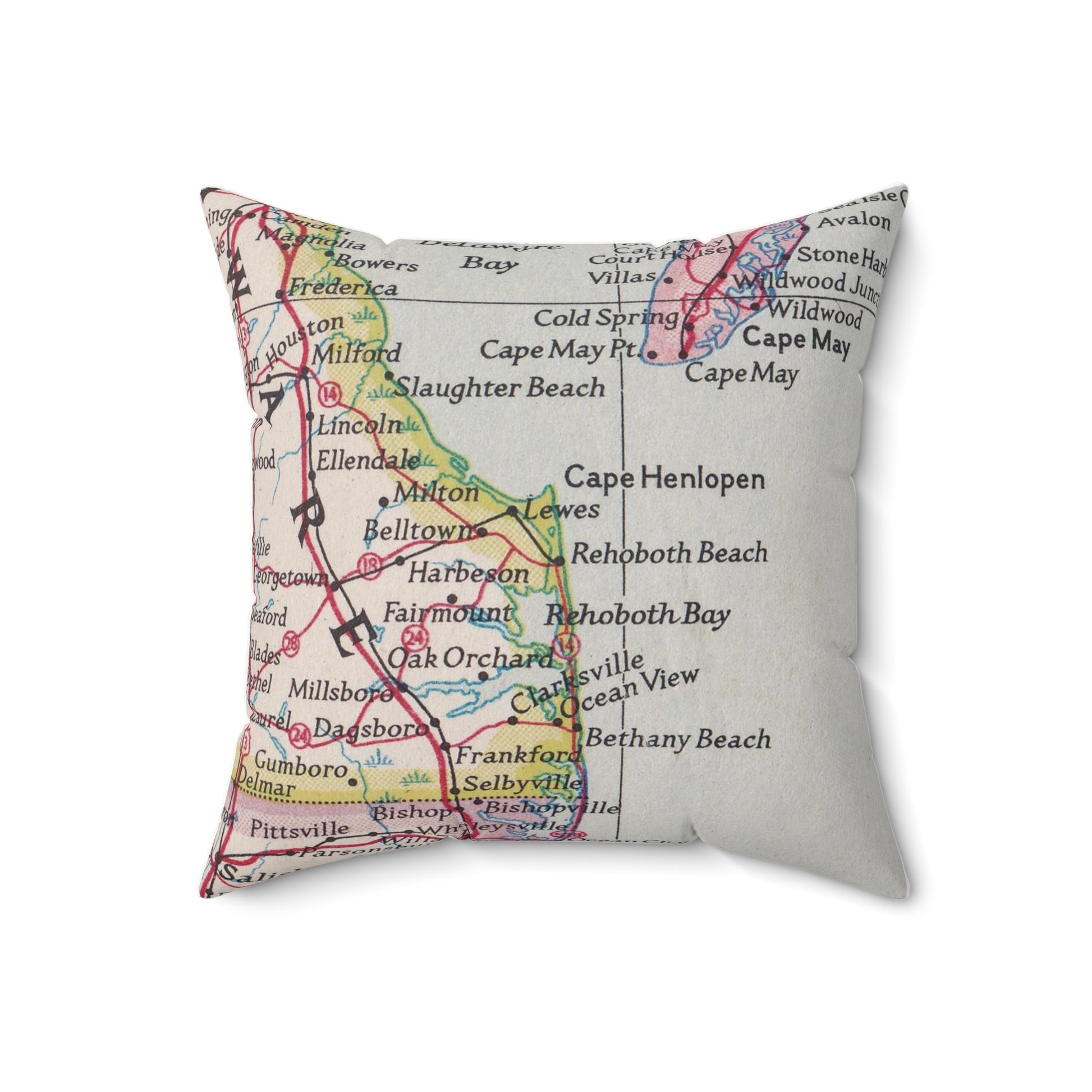 Rehoboth Beach Delaware pillow