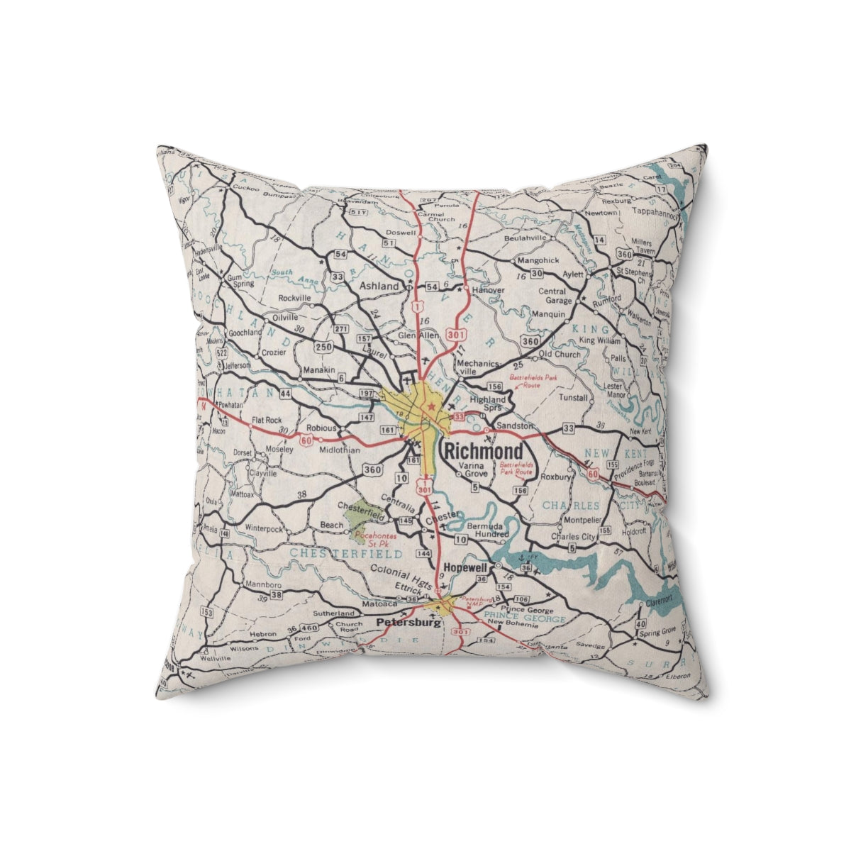 Richmond Virginia pillow