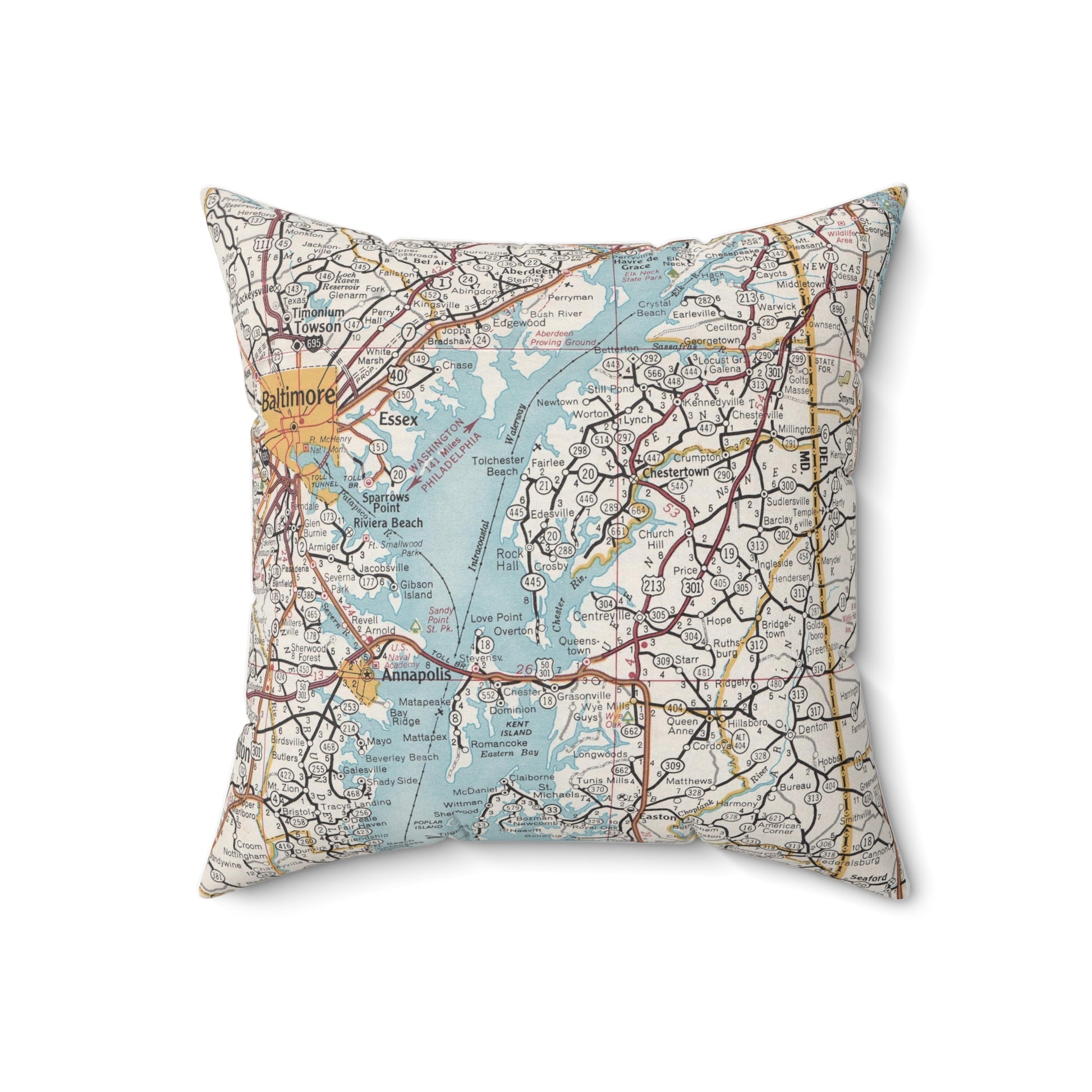 Rock Hall Maryland pillow