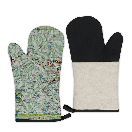 Rocky Mountain National Park Map Oven Mitt | Vintage-Inspired Kitchen Gift