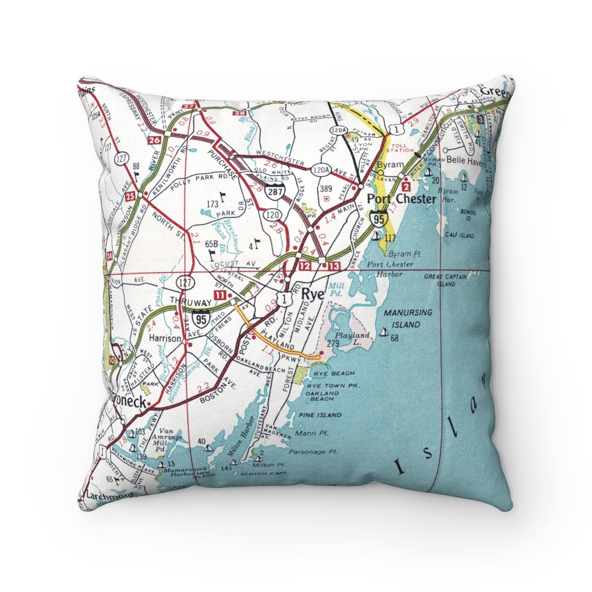 Rye New York pillow