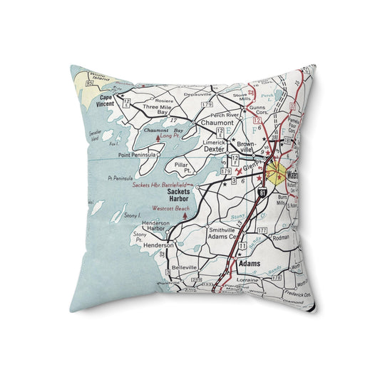 Sackets Harbor New York pillow