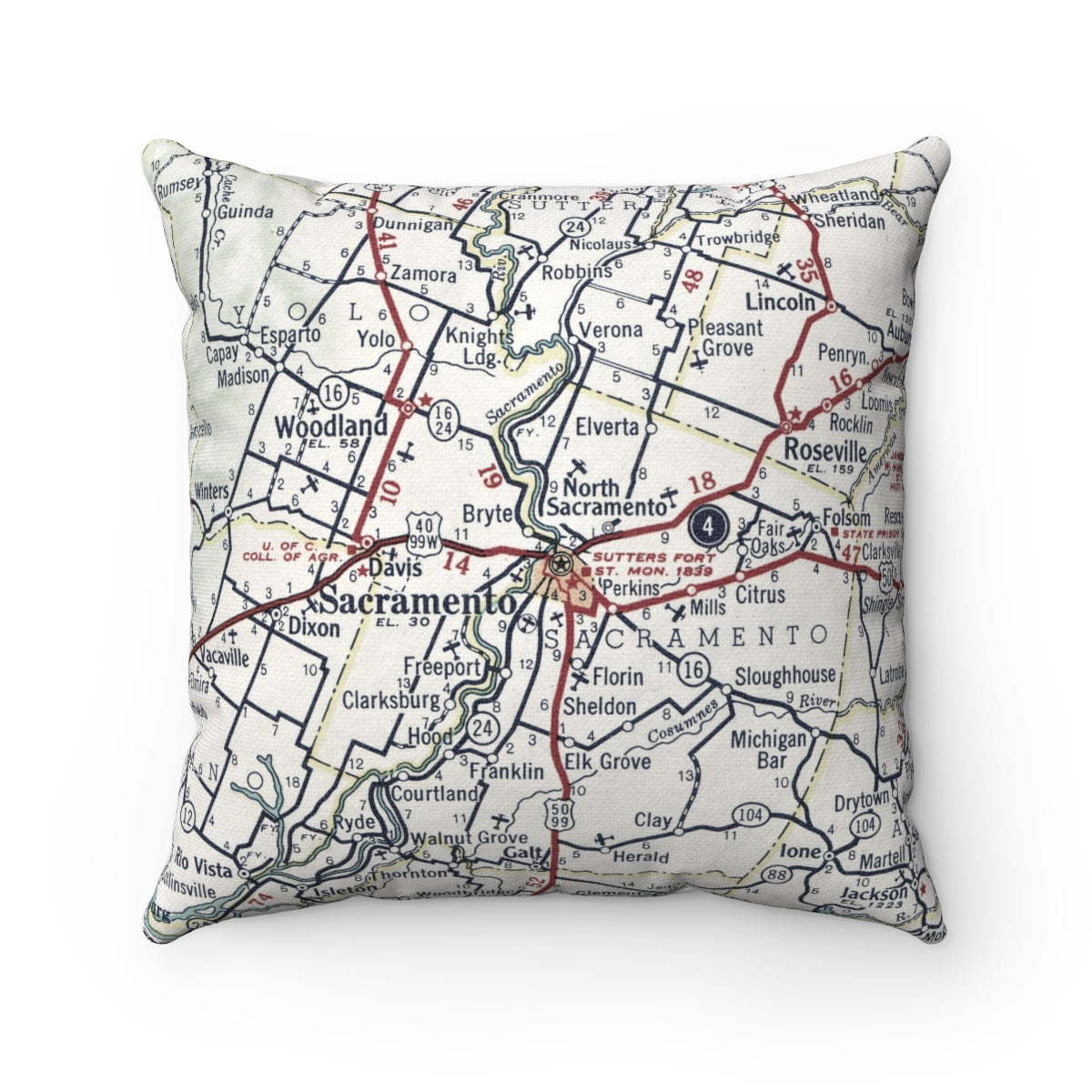 Sacramento California pillow