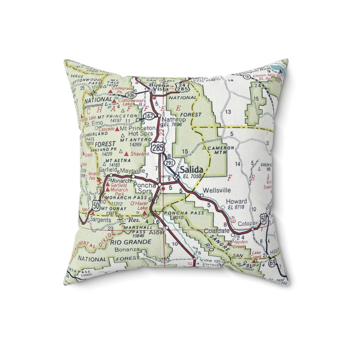 Salida Colorado pillow