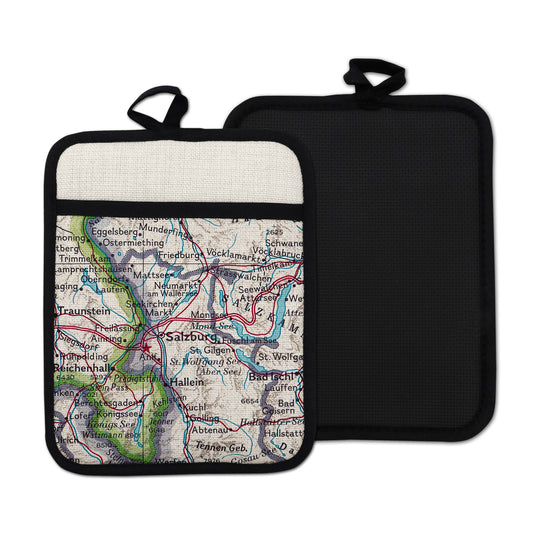 Salzburg Austria Vintage Map Hot Pad | Travel Gift
