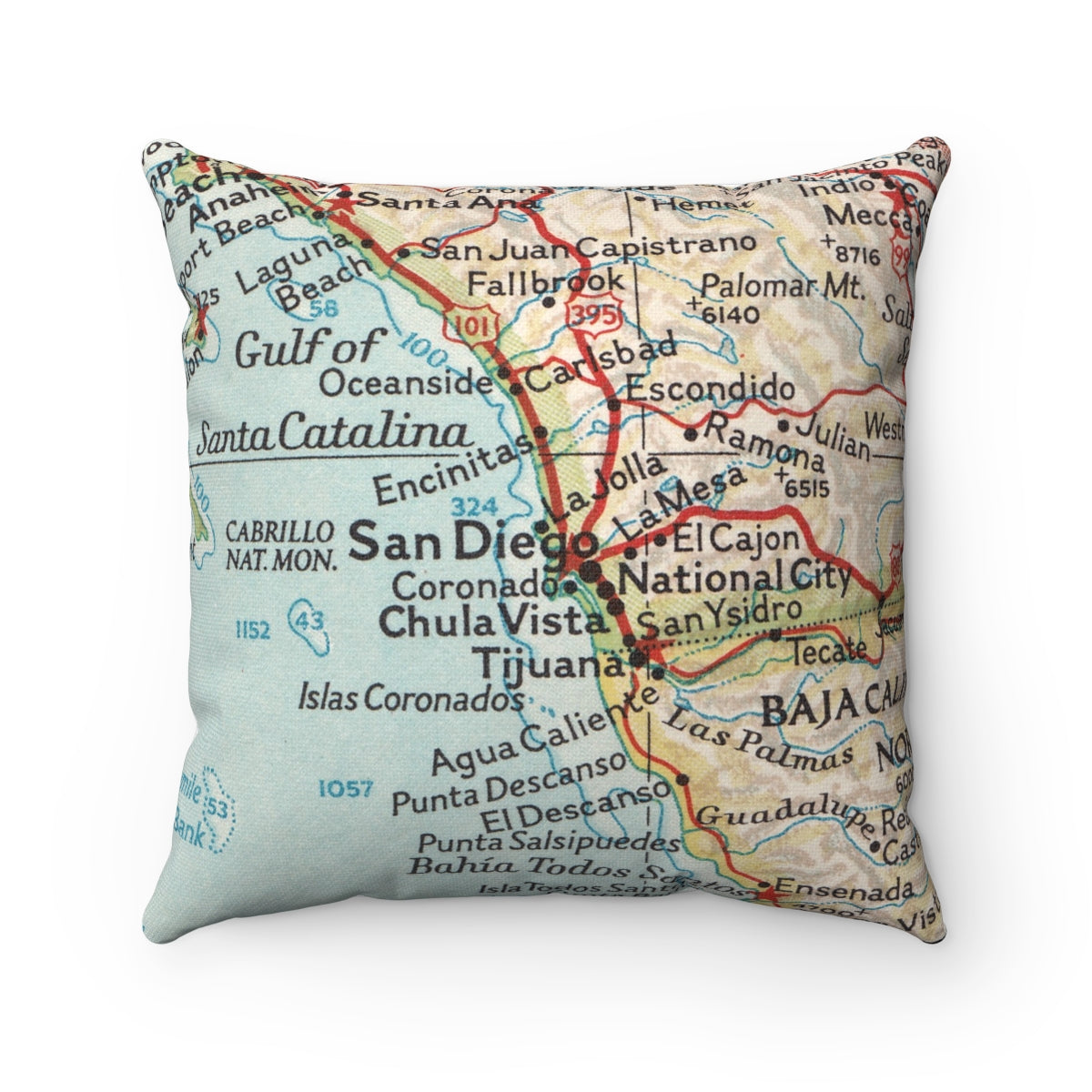 San Diego California pillow