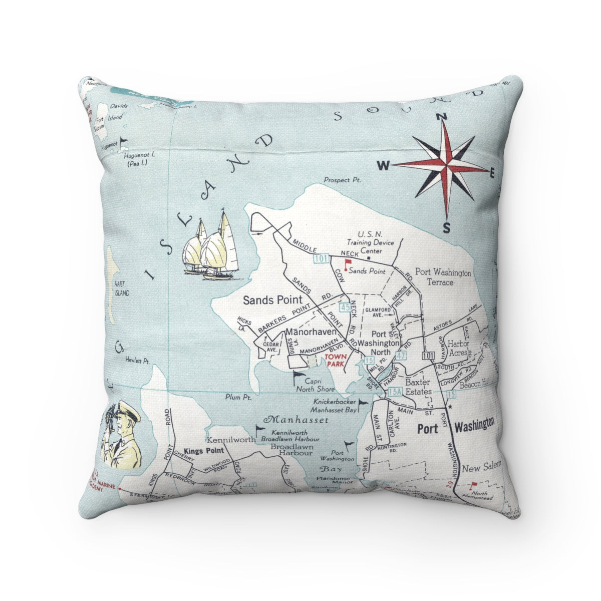 Sands Point New York pillow