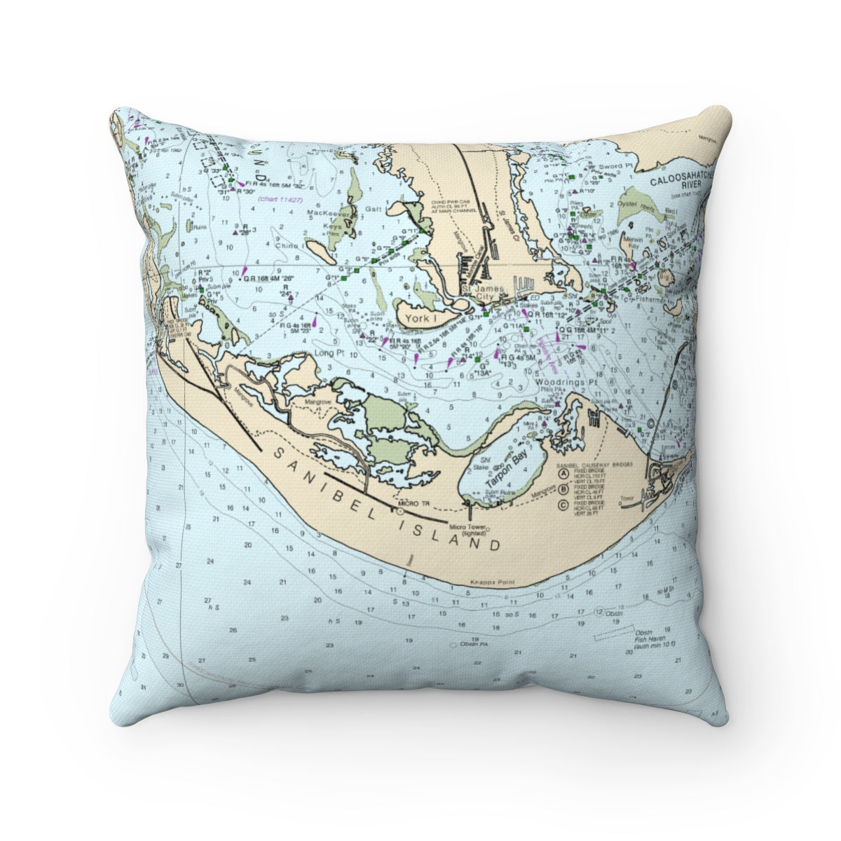 Sanibel Island Florida pillow
