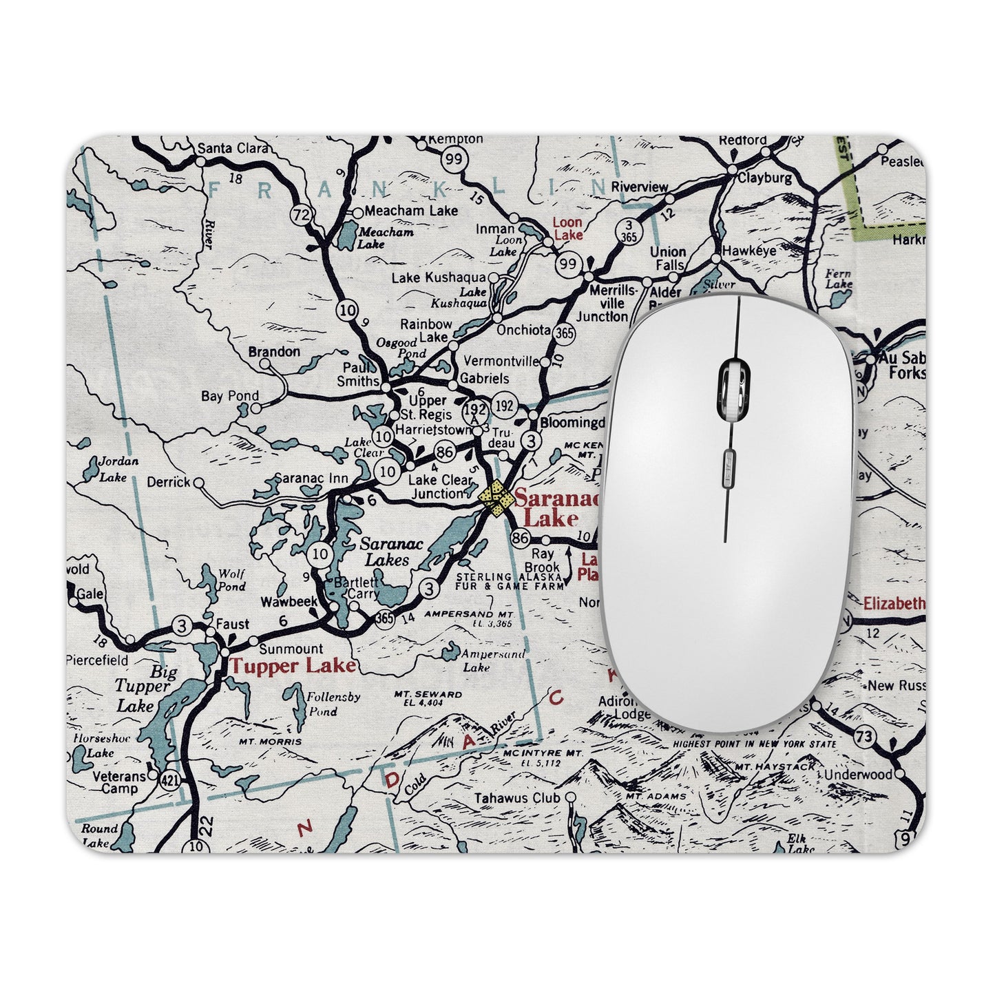 Saranac Lake New York mousepad