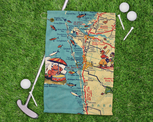 Sarasota Florida golf towel primary image