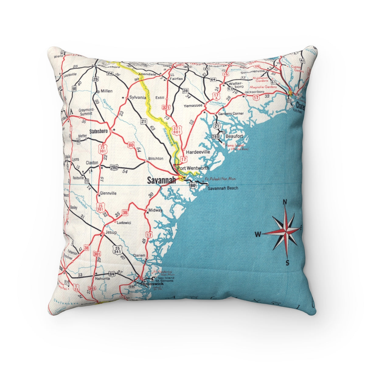 Savannah Georgia pillow