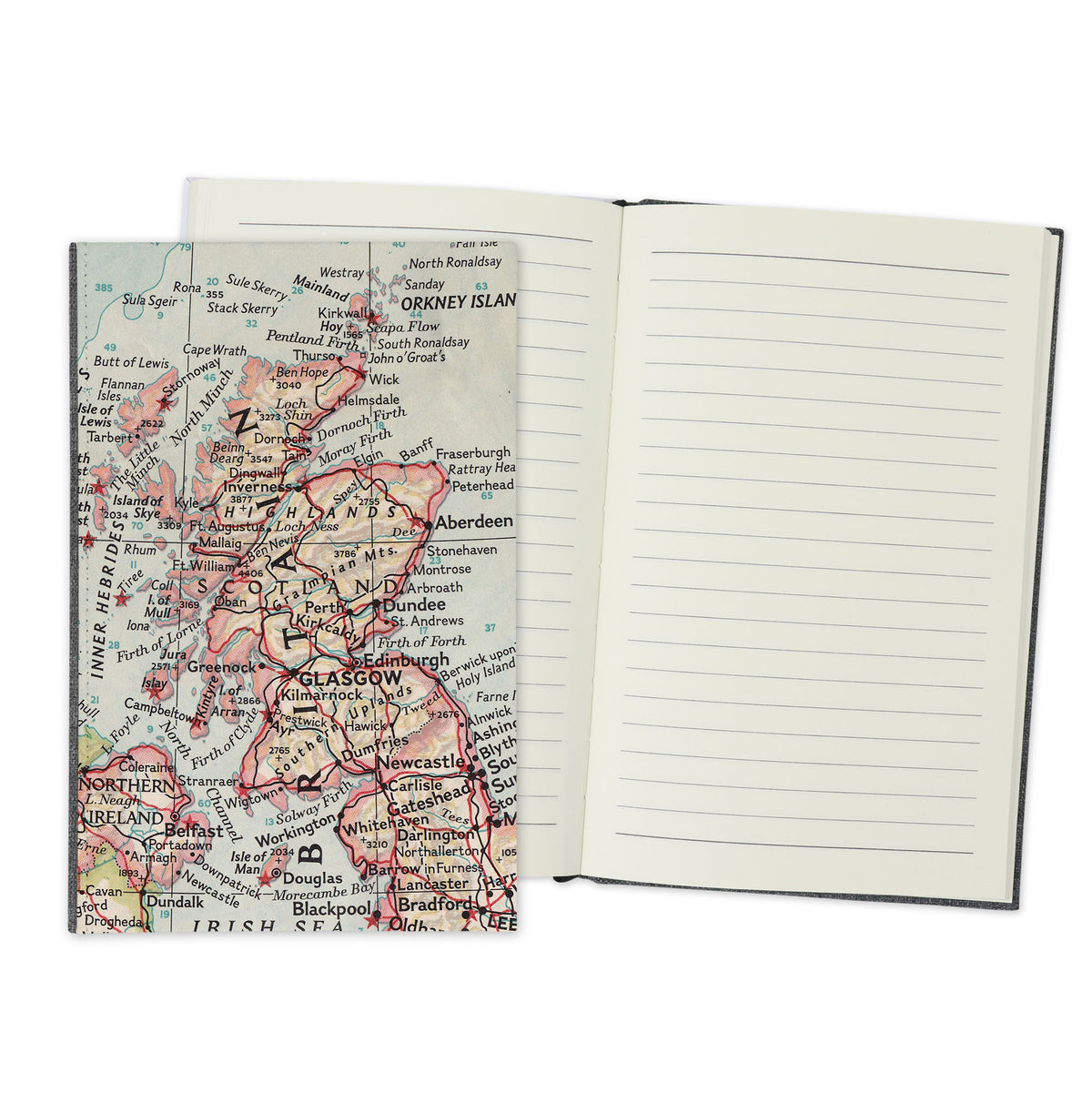 Scotland Vintage Map Travel Journal