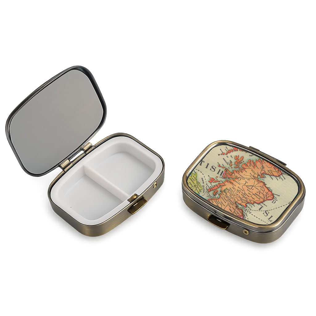 Scotland Vintage Map Pill Case