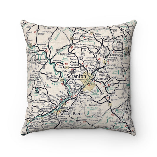 Scranton Pennsylvania pillow