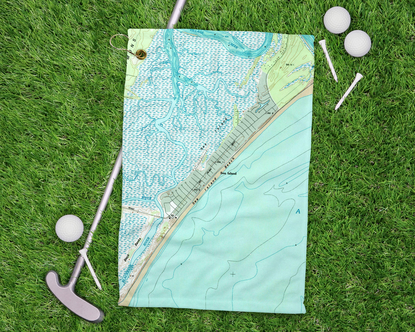Sea Island Georgia golf towel primary image