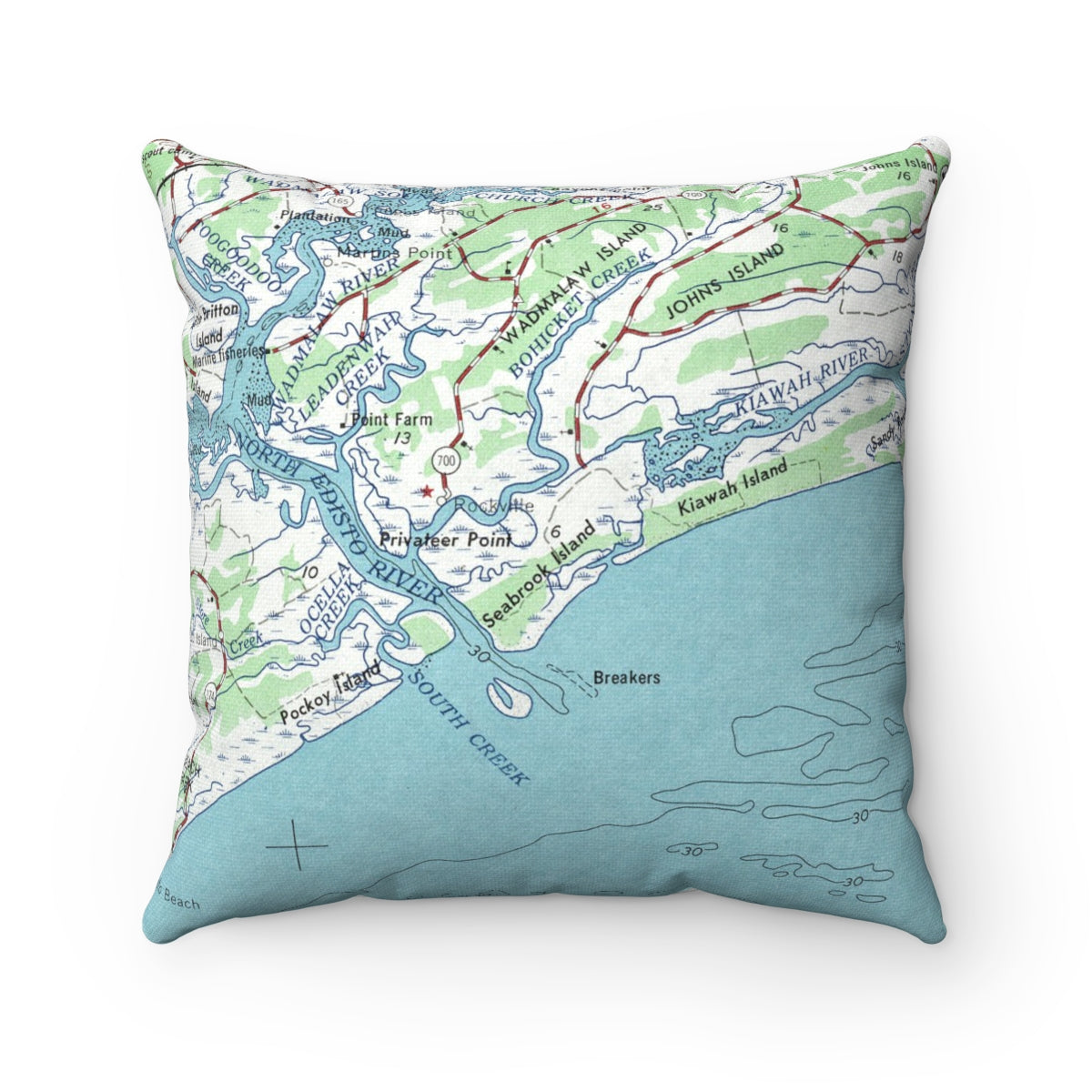 Seabrook Island South Carolina pillow