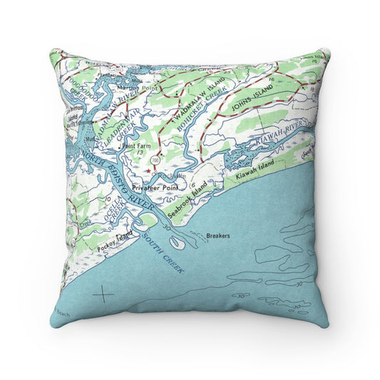 Seabrook Island South Carolina pillow