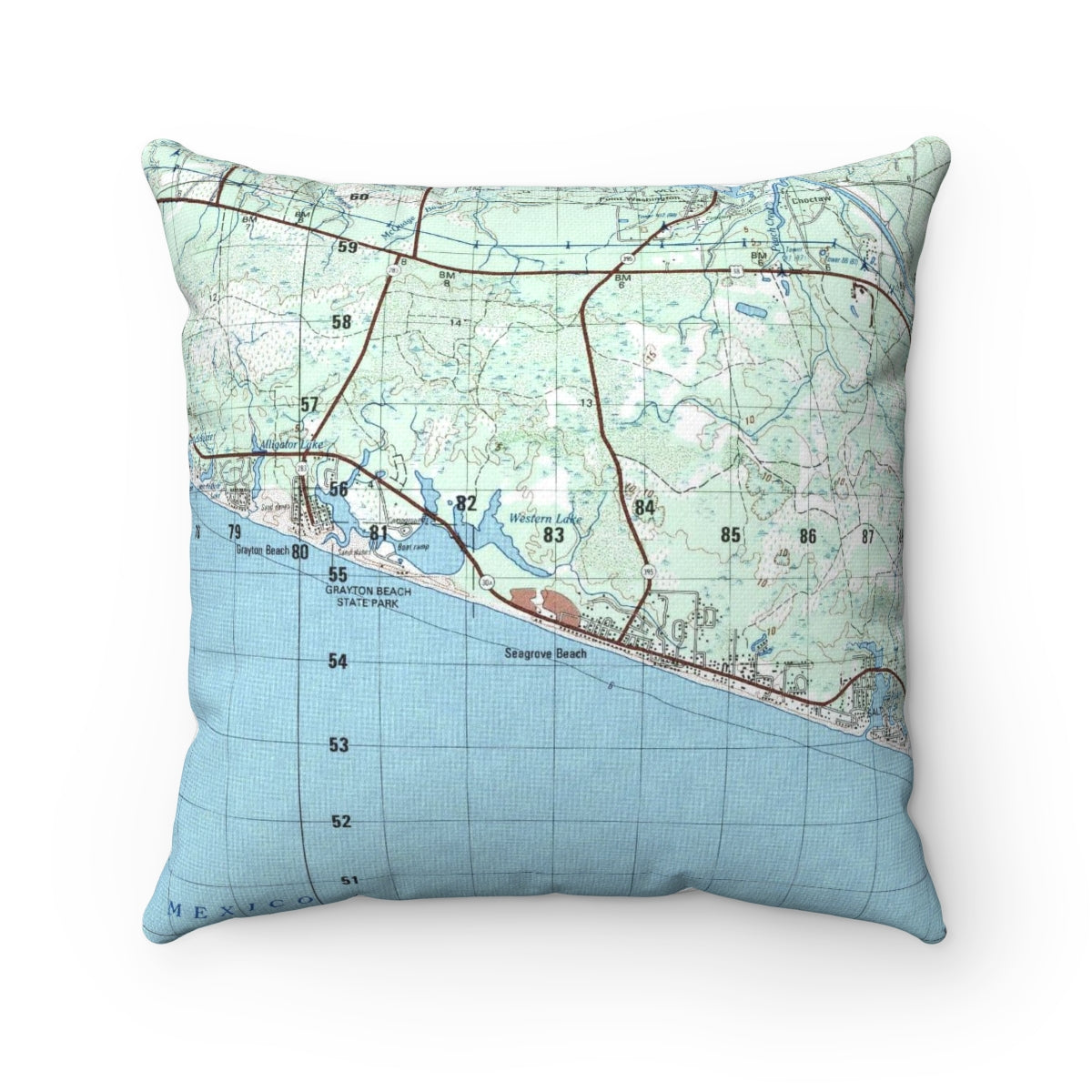 Seagrove Beach Florida pillow