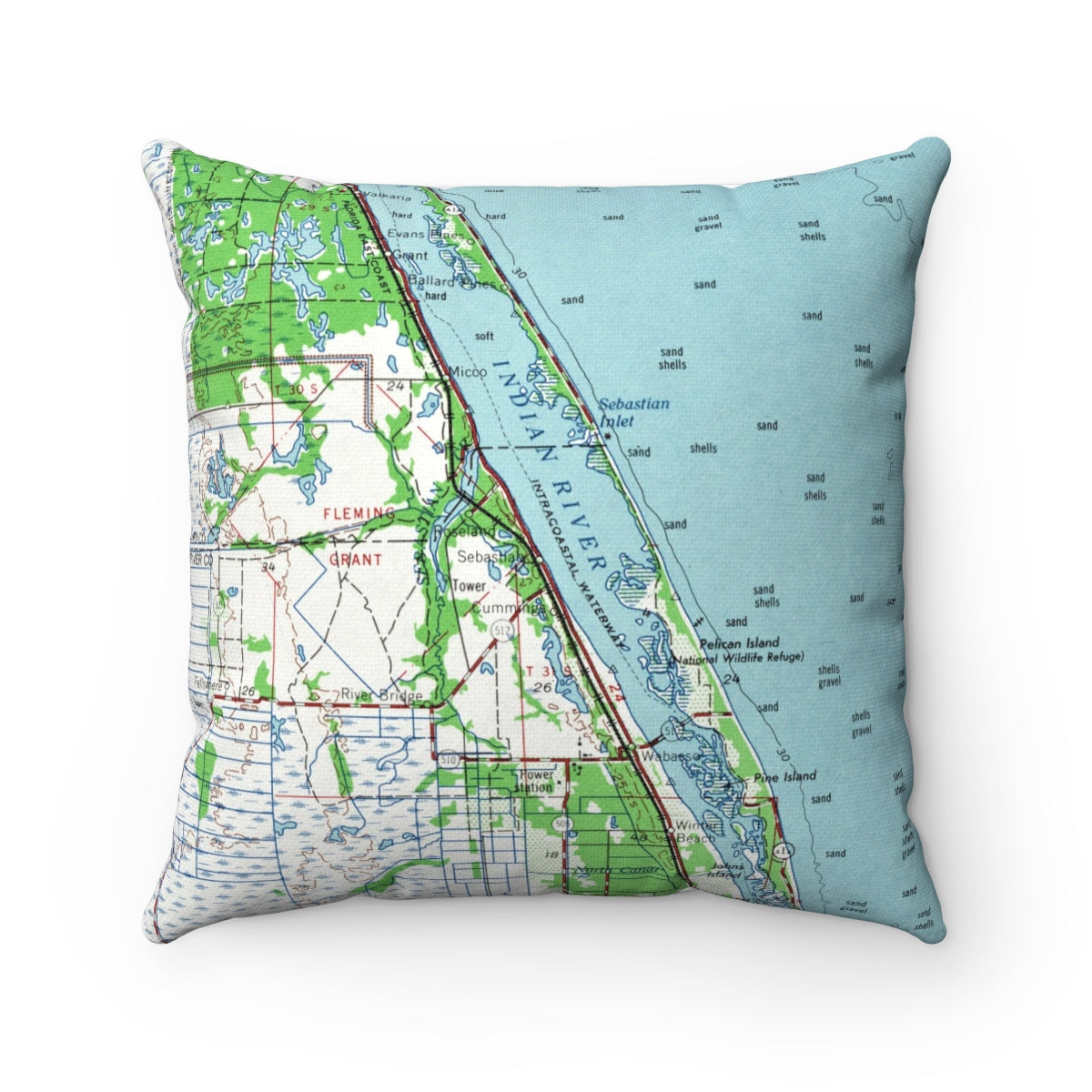 Sebastian Florida pillow