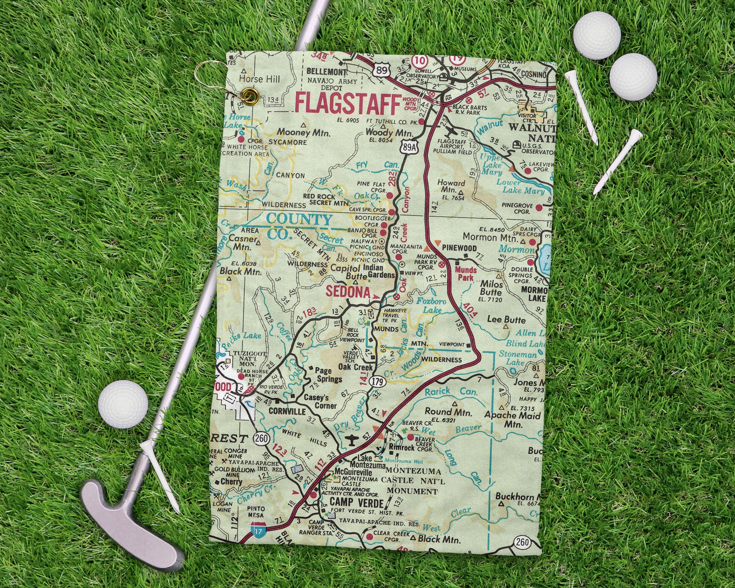 Sedona Arizona golf towel primary image