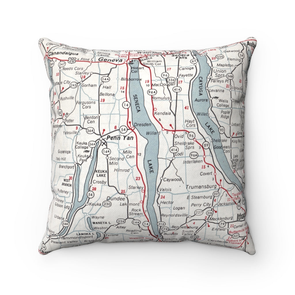 Seneca Lake Pennsylvania pillow